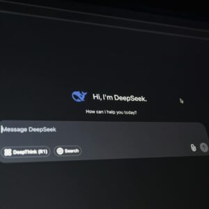 ai interface on dark screen display