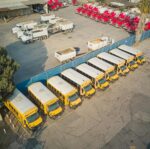 identical vehicles in parking lots