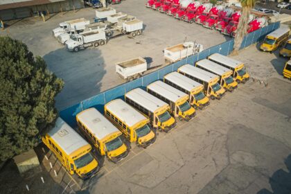 identical vehicles in parking lots