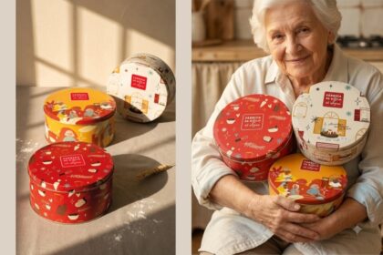 Vó Alzira traz latas colecionáveis para o Dia das Avós