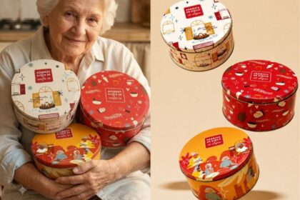 Vó Alzira traz latas colecionáveis para o Dia das Avós