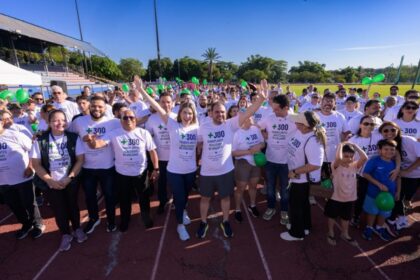Hospital faz caminhada por 300 transplantes renais