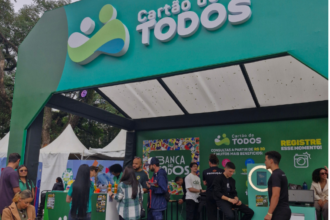 Cartão de TODOS une saúde e Copa no Arraiá do Ibirapuera