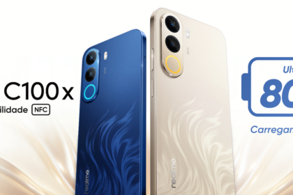 A realme lança C100x com bateria de 8.000 mAh no Brasil