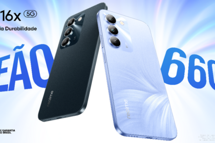 Com bateria de 6.600 mAh, realme 16x 5G chega ao Brasil