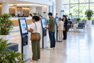 Totens de autoatendimento reduzem filas na saúde