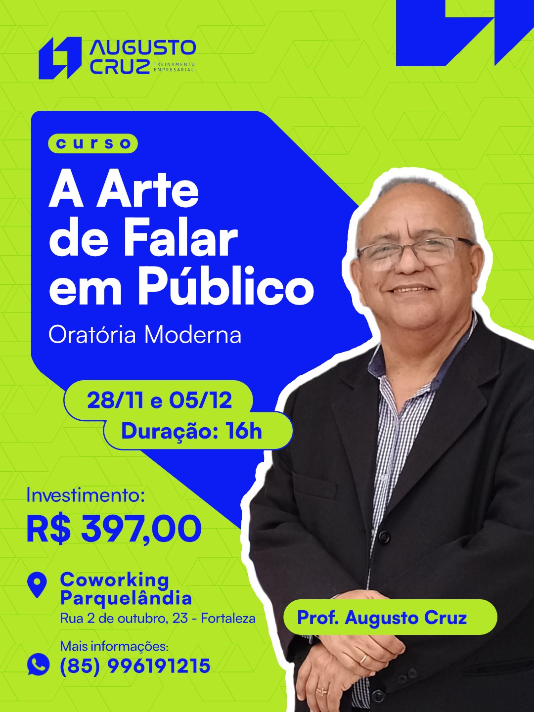 CURSO A ARTE DE FALAR EM PÚBLICO